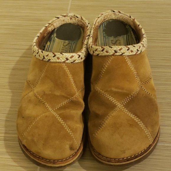 Simple Shoes - Simple patchwork leather slides Simple Shoes - Simple patchwork leather slides